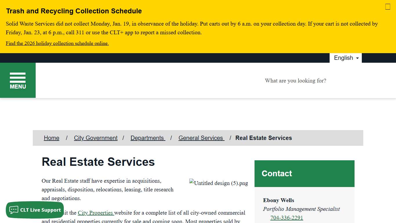 Real Estate Services - City of Charlotte